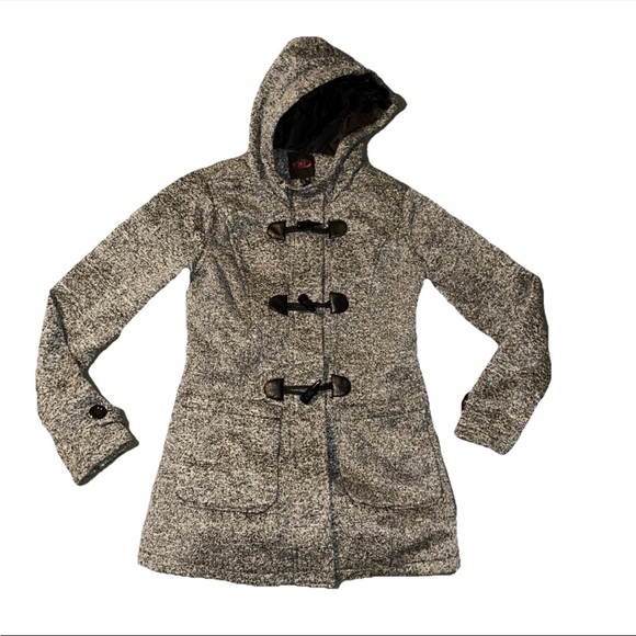 Yoki Jackets & Blazers - Yoki Outerwear Women’s Size S gray Fit & Flare Pea Coat Chic